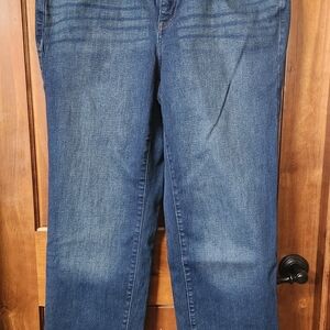 Lane Bryant Dark Blue Straight Leg Jeans